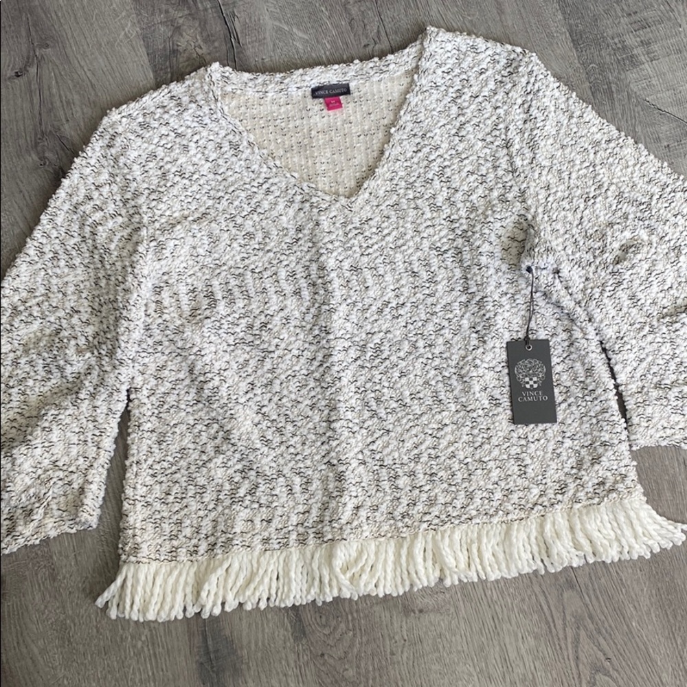 NWT - Vince Camuto Fringe Top